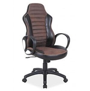Kancelářské křeslo: SIGNAL Q-212 SIGNAL - stoličky: čierna/ hnedá