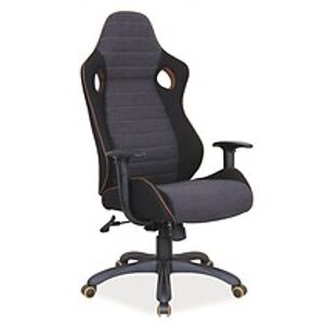Kancelářské křeslo: SIGNAL Q-229 SIGNAL - stoličky: látka - čierna/ sivá