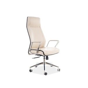 Kancelářské křeslo: SIGNAL Q-321 SIGNAL - stoličky: ekokoža béžová + čierna