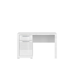 BRW Kancelářský stůl: FLAMES - BIU1D1S Farba: biely lesk