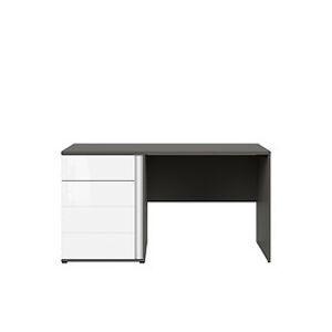 BRW Kancelářský stůl: GRAPHIC - BIU1D1SL / A Farba: šedý/biely lesk