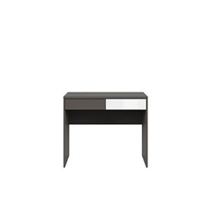 BRW Kancelářský stůl: GRAPHIC - BIU2S / C Farba: sivý wolfram/sivý wolfram/biely zrkadlový lesk