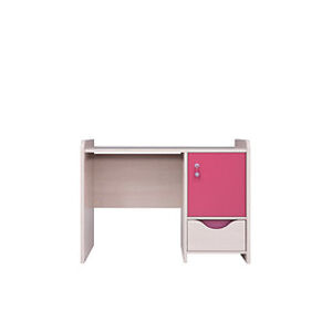 BRW Kancelářský stůl: hiho-BIU1D1S Farba: dub svetlý Belluno/ružová