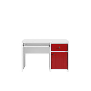Black Red White Kancelářský stůl: KARET - BIU1D1S / 120_A Farba: biela/červená