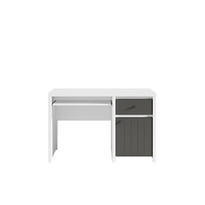 BRW Kancelářský stůl: KARET - BIU1D1S / 120_A Farba: biela/sivý wolfram