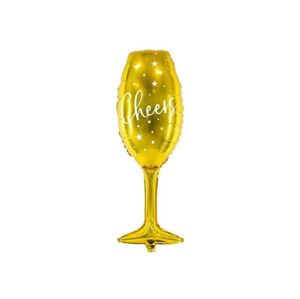 Balón fóliový Sklenice šampaňského - champagne "Cheers" 28x80 cm - Partydeco