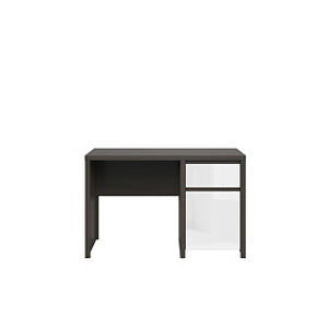 Black Red White Kancelářský stůl: Kaspian - BIU1D1S / 120 Farba: wenge/biely lesk