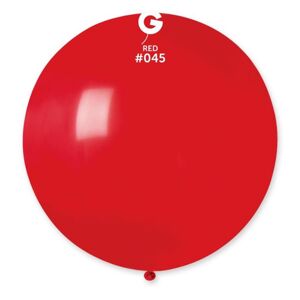 Balón latex 80 cm - červený 1 ks - SMART