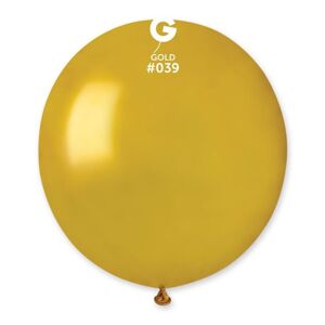Balónek latexový 48 cm – Metalický zlatý, 1 KS - SMART