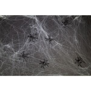 Pavučina bíla 500 g + 6 pavouků - Halloween - Folat