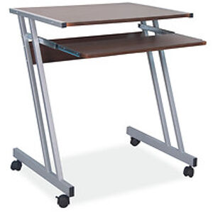 Kancelářský stůl: SIGNAL B-233 SIGNAL - stoly: MDF tmavohnedá/ hliník