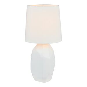 Tempo Kondela Keramická stolní lampa, bílá, QENNY TYP 1 AT15556