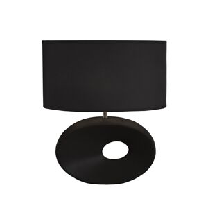 Tempo Kondela Keramická stolní lampa, černá, QENNY TYP 10 AT09115