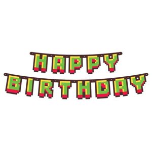 Girlanda - Happy Birthday - Minecraft - 160cm - GoDan