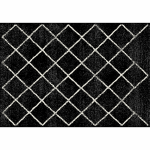 Tempo Kondela Koberec, černá / vzor, 100x150 cm, MATES TYP 1