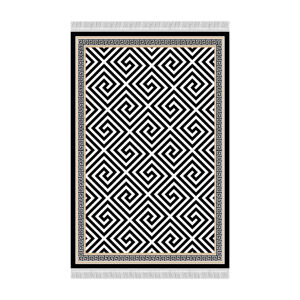 Tempo Kondela Koberec MOTIVE 80x200 | černo-bílý vzor