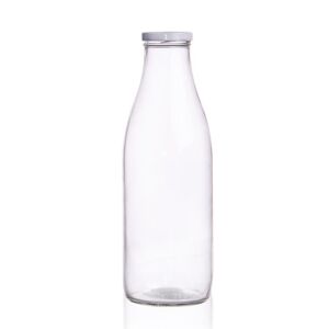 Láhev sklo+víčko na mléko 1l čirá - ORION domácí potřeby