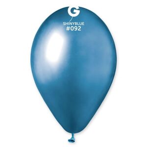 Balónek chromovaný 1 KS lesklý modrý - průměr 33 cm - SMART
