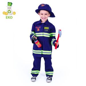 Dětský kostým hasič s českým potiskem (M) EKO - RAPPA