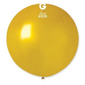 Balón latex metalický 80 cm - zlatý 1 ks - SMART