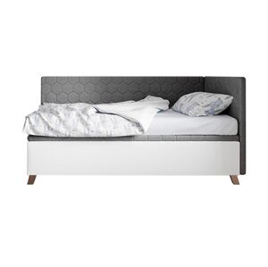 ArtIdz Čalouněná postel SOLO - FIDO | šedá 80 x 200 cm Barva: Šedá, Provedení: pravé