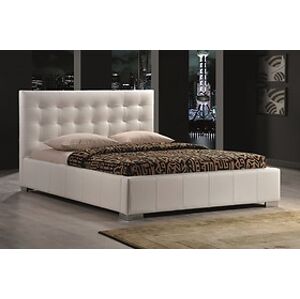 BRW Čalouněná postel: SIGNAL CALAMA s roštem SIGNAL - spálňový nábytok: ekokoža - biela