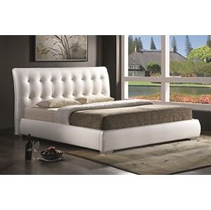 BRW Čalouněná postel: SIGNAL Calenzano s roštem SIGNAL - spálňový nábytok: ekokoža - biela