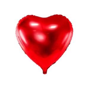 Foliový balón srdce červené, 45 cm - PartyDeco