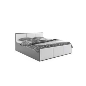 BMS Čalouněná výklopná postel PANAMAX 160 Barva: Grafit / bílá