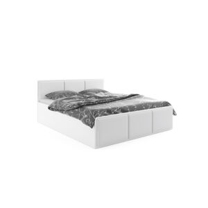 BMS Čalouněná výklopná postel PANAMAX 160 Barva: Bílá / bílá