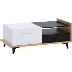 WIP Konferenční stolek BOX-03 Barva: dub artisan / bílá / černá