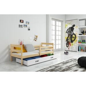 BMS Dětská jednolůžková postel s úložným prostorem ERYK | borovice Barva: Borovice / bílá, Rozměr: 190 x 80 cm