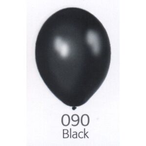 Balónek černý metalický 090 - Belbal