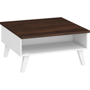 WIP Konferenční stolek Nord-06 Barva: Dub sonoma tmavý/bílá