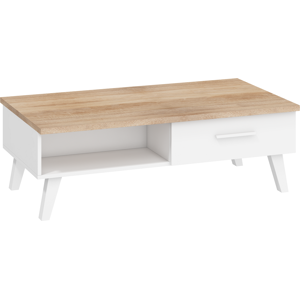 WIP Konferenční stolek NORDIS-07 | 2D Barva: dub sonoma světlý/bílá