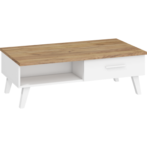 WIP Konferenční stolek NORDIS-07 | 2D Barva: craft zlatý/bílý