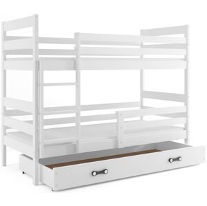 BMS Dětská patrová postel ERYK | bílá Barva: Bílá / bílá, Rozměr: 190 x 80 cm