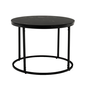 Tempo Kondela Konferenční stolek, černý mramor / černý kov, GAGIN