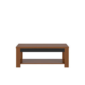 BRW Konferenční stolek: Arosa - LAW / 130 Farba: dub hnedý / čierny lesk