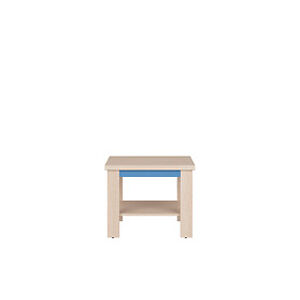 BRW Konferenční stolek: CAPS-LAW / 60 Farba: dub svetlý Belluno/modrá