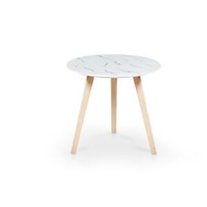 Konferenční stolek: HALMAR AIDA HALMAR - drevo: MDF maľovaná - biely mramor