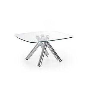 Konferenční stolek: HALMAR ALMERA HALMAR - sklo/kov: chrom - sklo bezfarebne