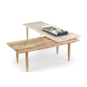 Konferenční stolek: HALMAR BORA - BORA HALMAR - drevo: Dub bielený/ prírodné