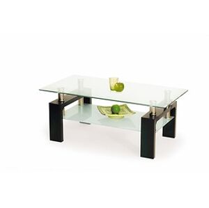 Konferenční stolek: HALMAR DIANA H HALMAR - drevo: MDF laminovaná - wenge, HALMAR - sklo/kov: sklo bezfarebné/mliečné