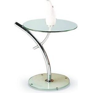 Konferenční stolek: HALMAR IRIS HALMAR - sklo/kov: chrom - sklo bezfarebne