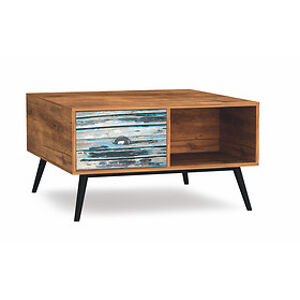 Konferenční stolek: HALMAR MEZO LAW-1 HALMAR - drevo: drevotrieska/ oceľ - viacfarebný
