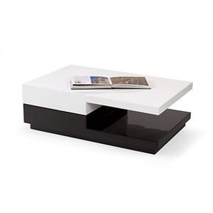 Konferenční stolek: HALMAR MONTANA HALMAR - drevo: MDF lakovaná - biela/čierna