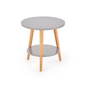 Konferenční stolek: HALMAR SAGO 2 HALMAR - drevo: MDF sivý/ drevo buk
