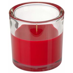 Svíčka ve skle Elegant červená 10/10 cm - Gala Kerzen