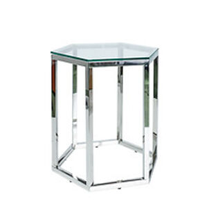 Konferenční stolek: SIGNAL CONTI SIGNAL - stoly: sklo bezfarebné/ kov